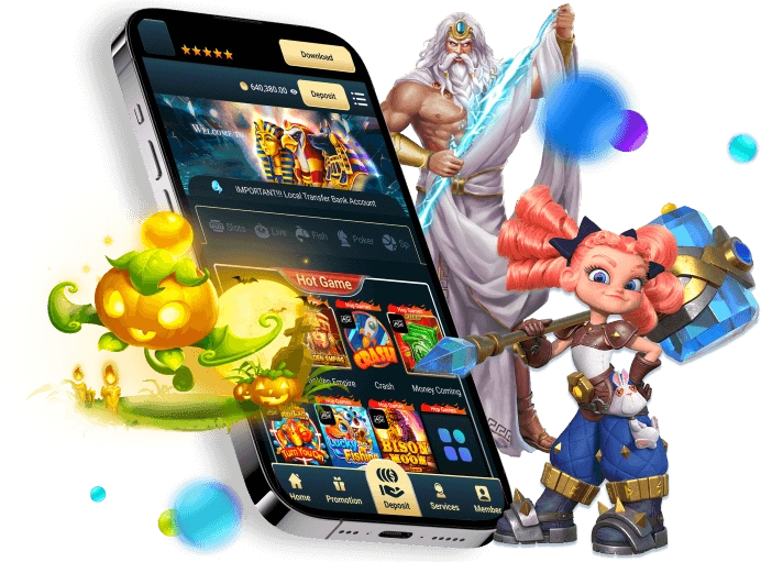 Giao diện video slot hiện đại với chủ đề giả tưởng